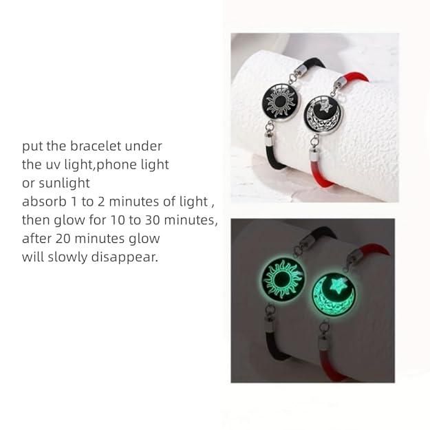 Sun Moon Luminous Couple Bracelets